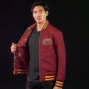 RSVLTS Disney Gaston’s Lodge Bomber Jacket Small New Beauty & the Beast LeFou